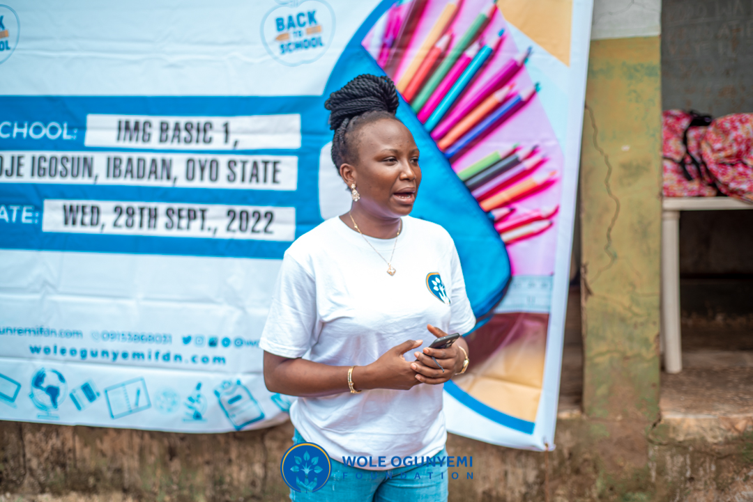 Ife Adeoti at WOF outreach 2022